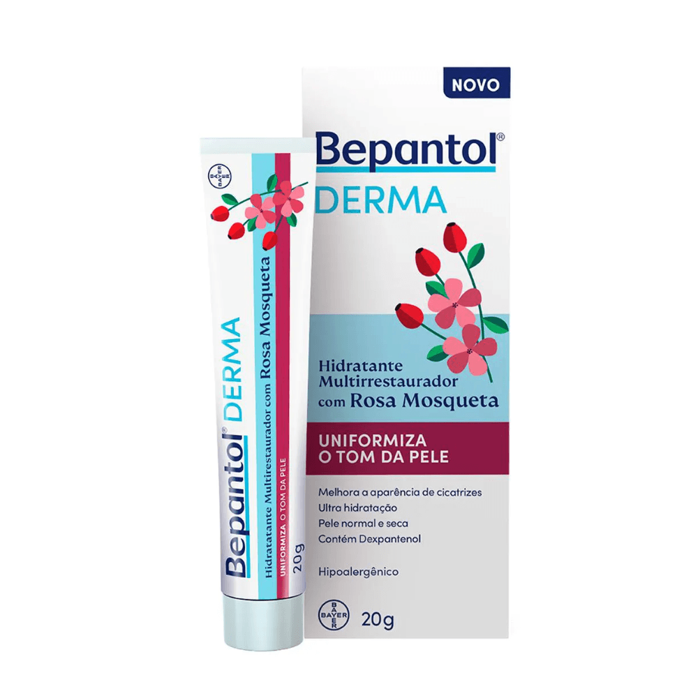 Bepantol Derma Rosa Mosqueta Hidratante Multirrestaurador 20g